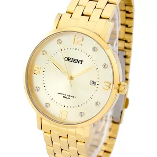 Relógio Orient Feminino Fgss1165 C2kx Dourado Analogico Cor Do Fundo Champanhe