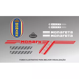 Adesivos Bicicleta Monark Monareta 1978 78 Frete Grátis