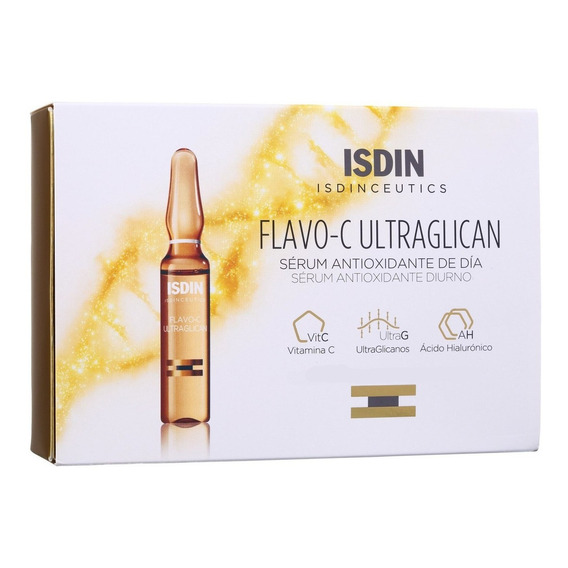 Sérum Flavo-C Ultraglican Isdin día para todo tipo de piel de 2mL- pack x 30 unidades