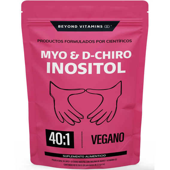 Myo Y D-chiro Inositol Fortificado Con Zinc, Acido Folico, Inulina De Agave, Vitamina D3 Y Selenio - Mujer - Suplemento Alimenticio -(150 Gramos)