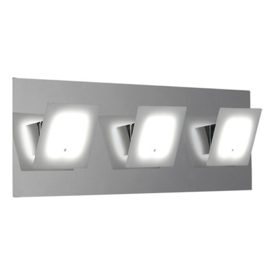 Lampara Aplique Pared Moderno 3 Luces Led 20w Wit Cromo Rd