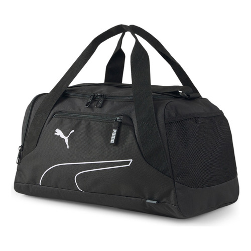 Bolsa Deportiva Puma Fundamentals Xs Logo Estampado Mujer Color Negro Liso