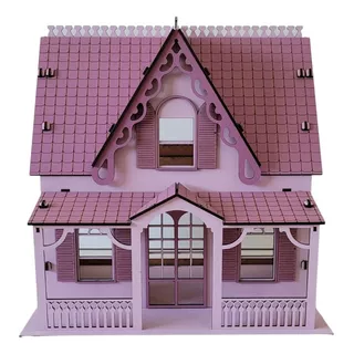 Casa Casinhas Bonecas C1 Mdf Pintada Pequenas Mini Boneca