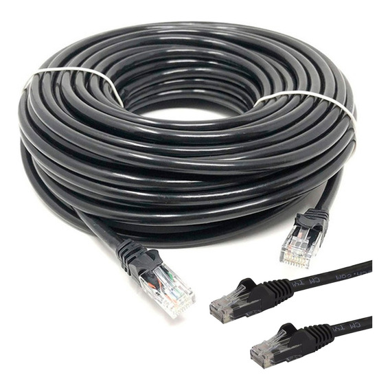 Cable Utp Cat 6 Gigabit Red Internet Ponchado X 30m Exterior