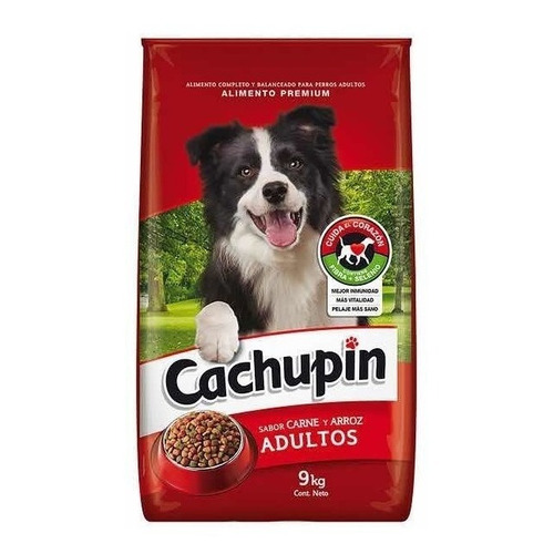 Alimento Cachupin para perro adulto todos los tamaños sabor carne y arroz en bolsa de 9kg