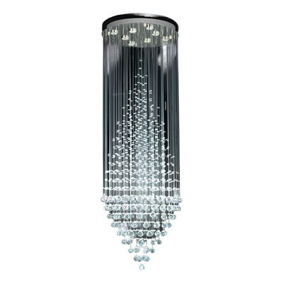 Plafon Trompo 8 Luces 50 Cm Lluvia Cristal Apto Led Gu10 Mgn
