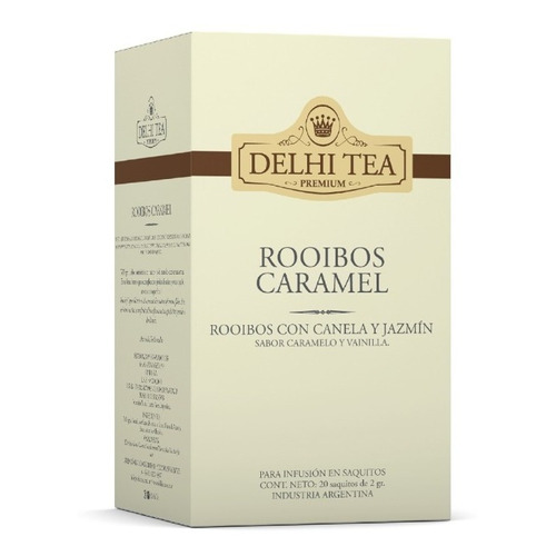 Te Premium Delhi Tea X 20 Saq. Rooibos Caramel