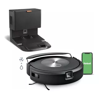 Robot Aspirador Y Trapeador 2 En 1 Irobot Roomba C7 + Combo Color Negro