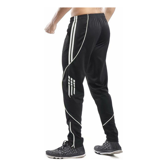 Pants Cómodo Deportivo Casual Jogger Con Cremallera Bolsillo