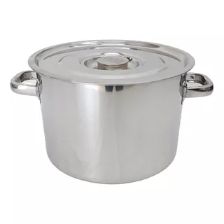 Caçarola De Inox Panela 30cm 12 Litros Baixa Rasa Oferta