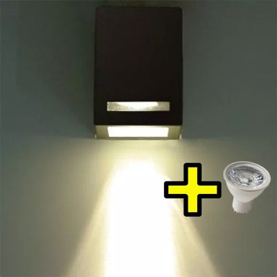 Aplique Unidireccional Con Lampara Gu10 Led Luz Desing