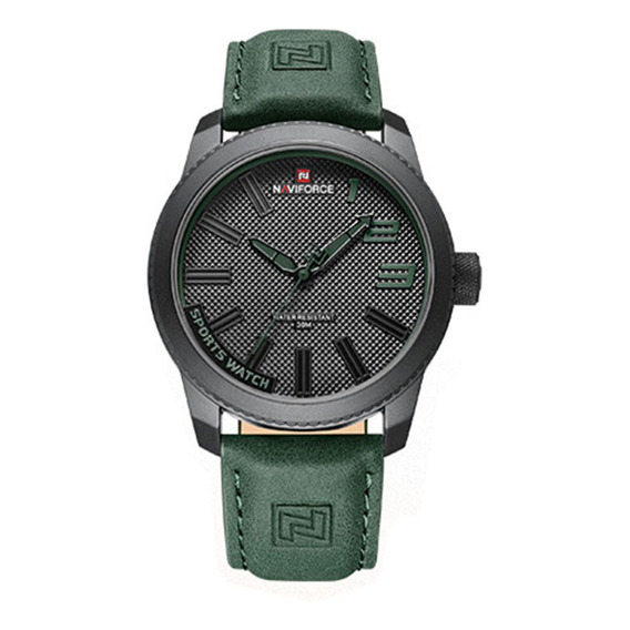 Naviforce-reloj Deportivo Hombre, Military Cuero Pu Nf9202