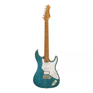 Guitarra Aria Pro Ii 714mk2 Fullerton Turquesa Stratocaster