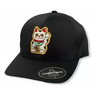 Gorra Flexfit Delta Lucky Cat Negro