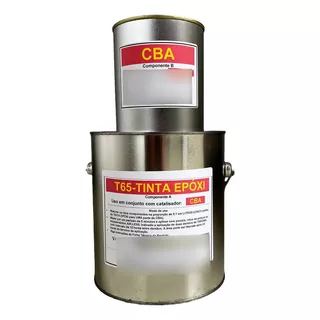 Tinta Epóxi T65/cba - Kits Com 3,6 Litros - Cinza Platina