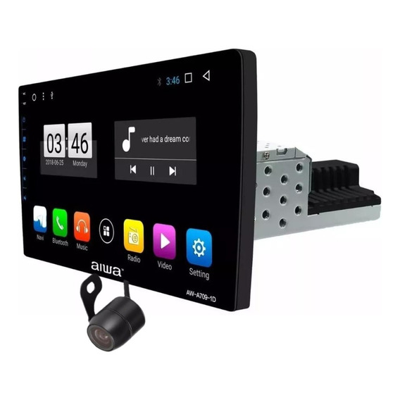 Radio Auto Android 12 Con Pantalla Tactil Hd 1 Din 9'' Wifi Gps Bluetooth  2gb + 32gb Aw-a709