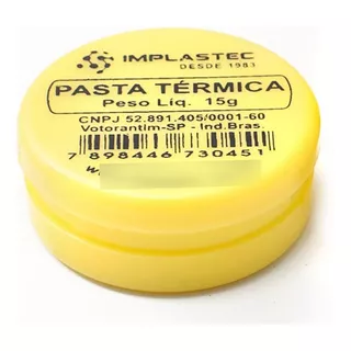 Pasta Térmica Implastec 15 Gramas - Tubo