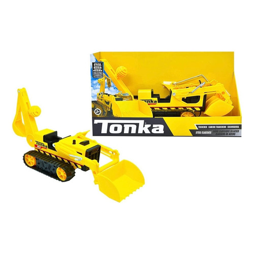 Camion Tonka Gigante De Acero Hecho Para Uso Rudo Y Durar Color Amarillo Personaje Camion Excavadora