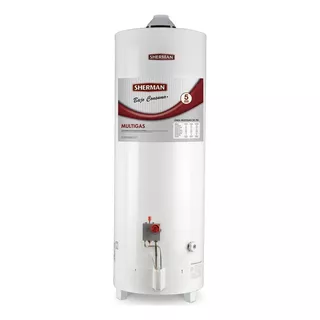 Termotanque A Gas 120 Lts Sherman Tpgp120msh13 Superior Apoy Color Blanco