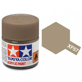 Tinta Acrílica Mini Xf-57 Buff/castanho (10 Ml) Tamiya 81757