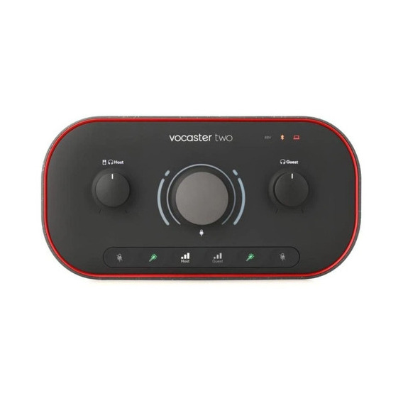 Interfaz de Audio Focusrite Vocaster Two color negro