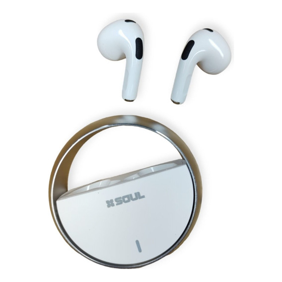 Auricular Manos Libres Bluetooth Soul Tws 1200 C/ Microfono Color Blanco