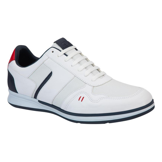 Tenis Urbano Casual Agujeta Mirage 1730 Blanco Para Hombre