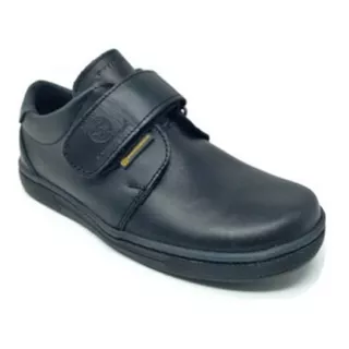 Zapatos Escolar Negro Romano Niño Talla 28 A La 37