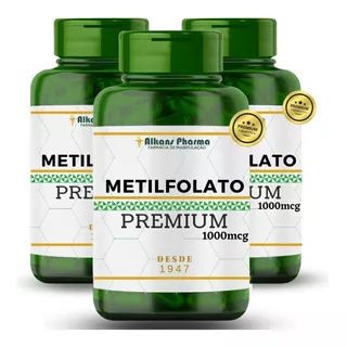 Metilfolato 1000mcg 180 Caps Alta Qualidade