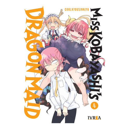 Miss Kobayashi's Dragon Maid #4, De Coolkyousinnjya. Serie Miss Kobayashi's Dragon Maid, Vol. 4. Editorial Ivrea, Tapa Blanda, Edición 1 En Castellano, 2023
