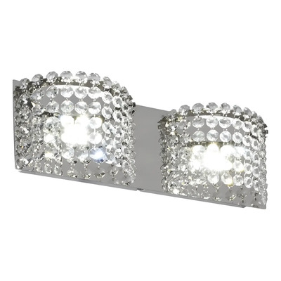 Aplique Pared 2 Luces Led 13w Patagonia Caireles Cromo Rd Cromo