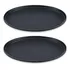 Set De 2 Bandejas De Mozo Redonda Antideslizante Para Servir Bar Restaurante Para Servicio De Camarero Mozo Alta Calidad Everest