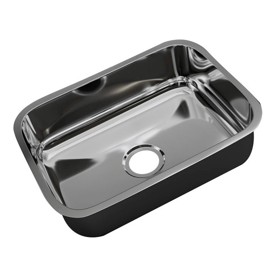 Pileta De Acero Inoxidable Cocina C/válvula 56x34x17 Embutir