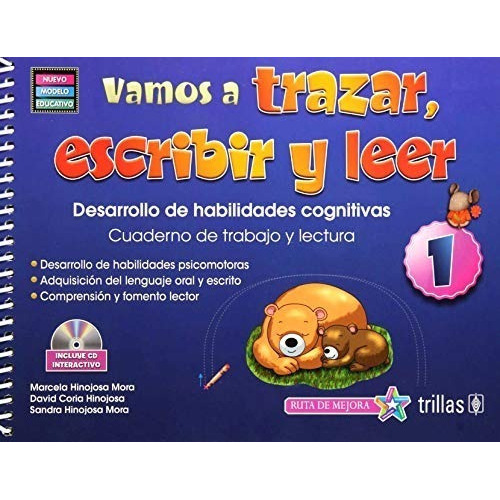Vamos A Trazar Escribir Y Leer 1. Preescolar (incluye Cd) / 2 Ed., De Hinojosa Mora, Marcela E.. Editorial Trillas Infantil, Tapa Blanda En Español, 0