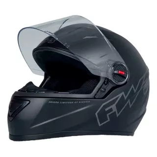 Capacete Moto Fechado Gt Classic Preto Fosco Fw3 Narigueira