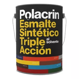 Esmalte Sintético Triple Acción Polacrin Negro Brillante 4l