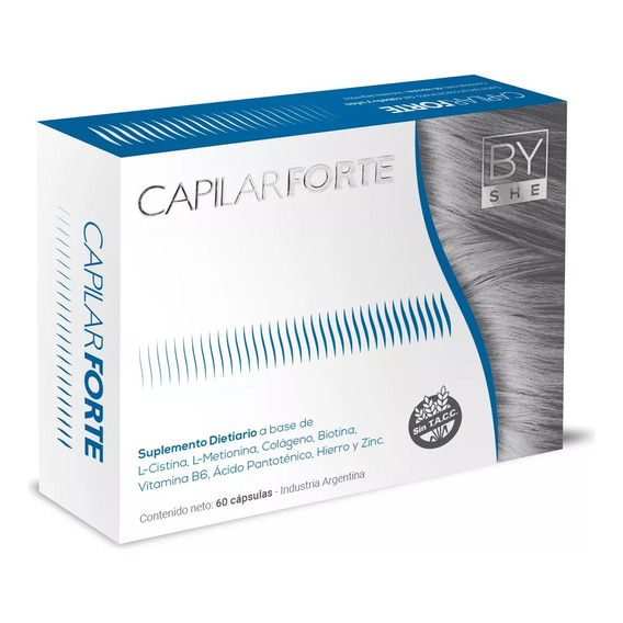 By She Capilar Forte Cabello Y Uñas X 60 Capsulas