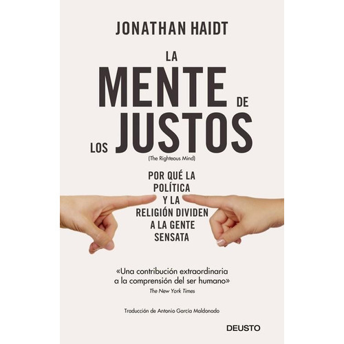 Libro La Mente De Los Justos - Jonathn Haidt - Planeta