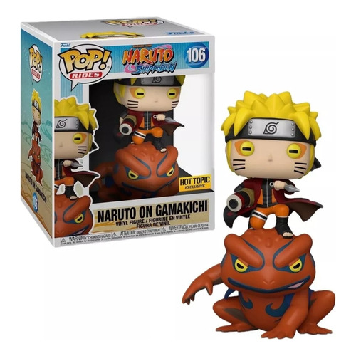 Funko Pop! Rides: Naruto Shippuden - Naruto On Gamakichi #106 Hot Topic / Special Edition Exclusive