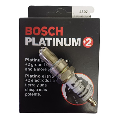  Bujia Bosch Platinum Doble Electrodo Antienchumbe Universal