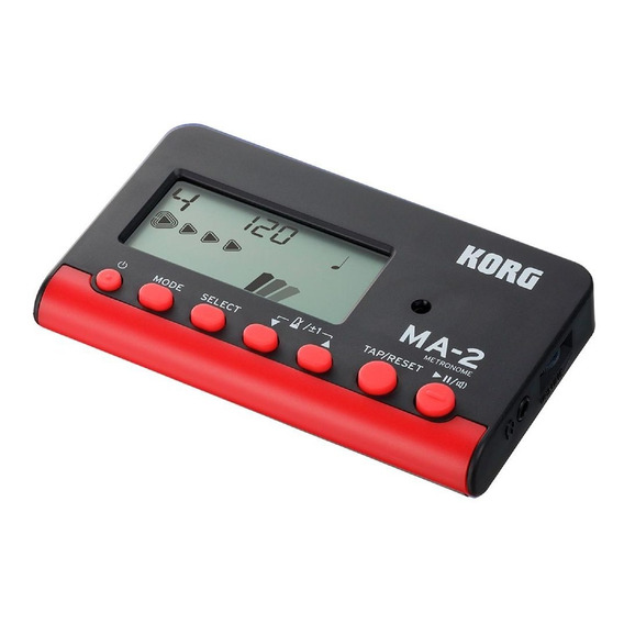 Metronomo Digital Black And Red Korg Ma-2 Cuo