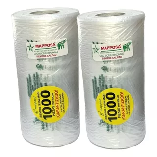 Bolsa Biodegradable 20 X 30 - 2 Rollos Mapposa