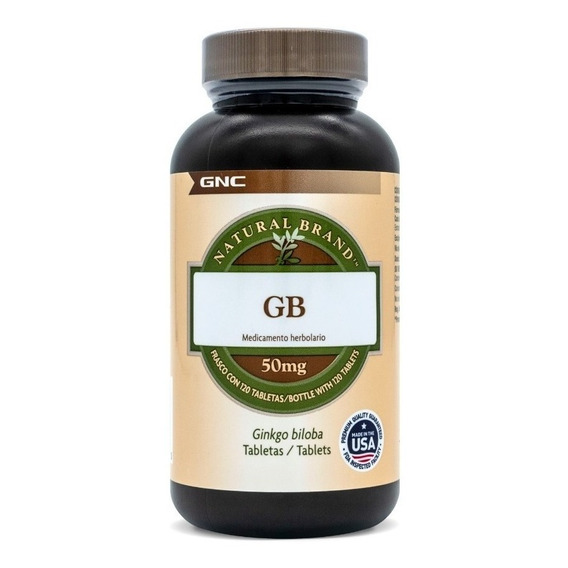 Gb Ginkgo Biloba Natural Brand 120 Tabletas
