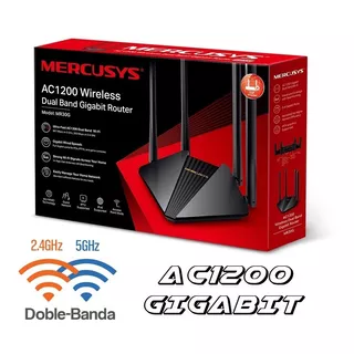 Router Mercusys Mr30g  Ac1200 Gigabit Doble Banda 4 Ant