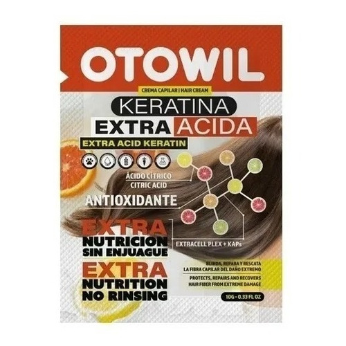 Otowil Keratina Extra Acida Antioxidante Extra Nutrición 10g