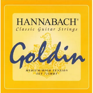 Set Cuerdas Guitarra Clásica Hannabach Goldin 725mht
