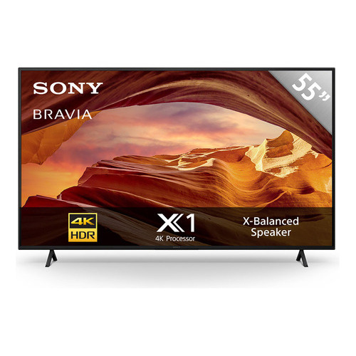 Televisor Smart TV 4K 55 pulgadas Sony Google TV Serie X77L