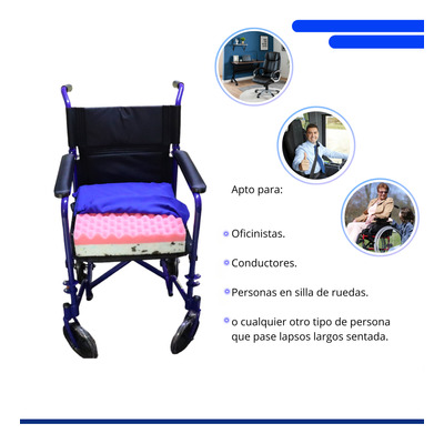 Cojín Para Silla Tipo Cascaron De Huevo Cuadrado Funda Suave