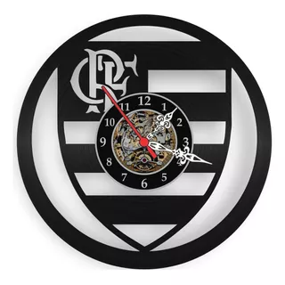 Relógio Parede Flamengo Times Futebol Disco Vinil Decoração
