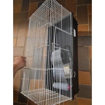 Gaiola Coelho Chinchila Hamster Com Andar Grande Cor Preta